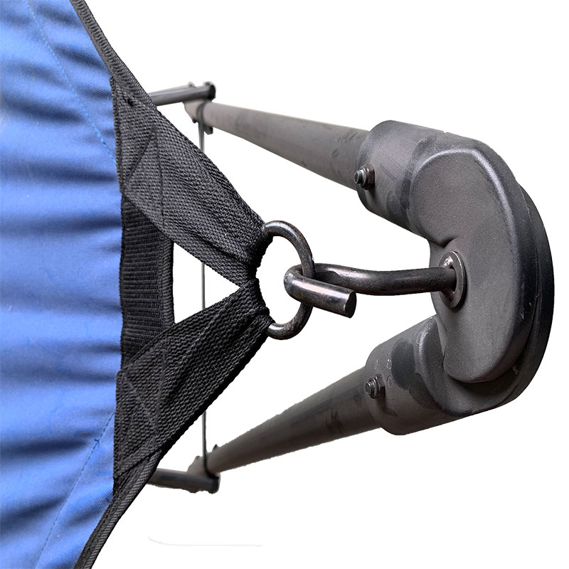 Bingkai Batu Berkhemah Lounge Lounge Portable Stand Stand W/Baw Blue