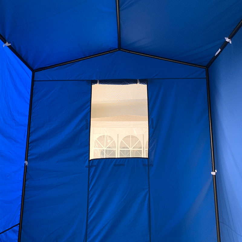 Siri Struktur Pro Tenda Lipat 50mm Aluminium + 4 Sisi Double PVC 520g/m² tarp untuk keperluan profesional atau penggunaan setiap hari biru
