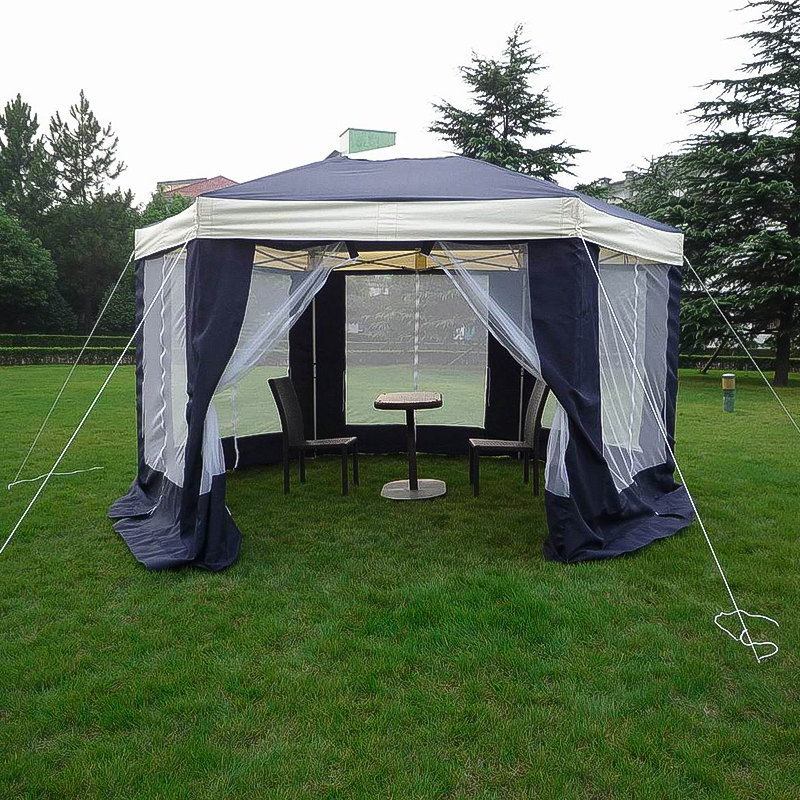 A04-140G Polyester Luar Biasa Canopy Gazebo