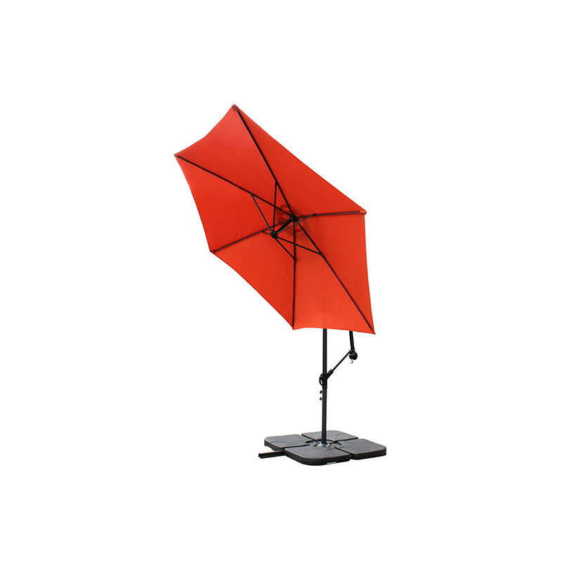 Hanging Umbrella Patio Sun Shade Offset Pasar Luaran dengan Pangkalan Salib
