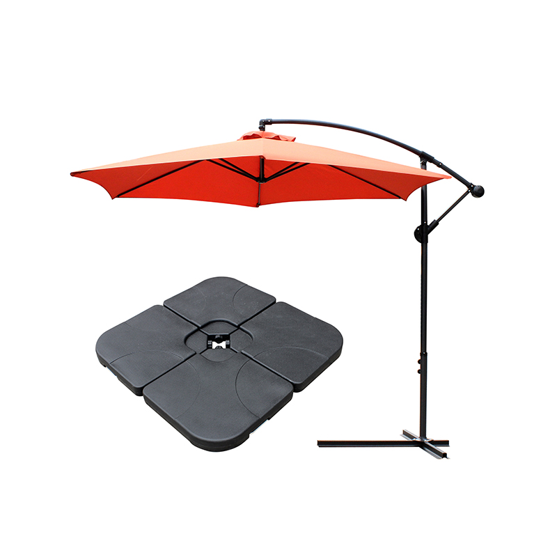 Hanging Umbrella Patio Sun Shade Offset Pasar Luaran dengan Pangkalan Salib