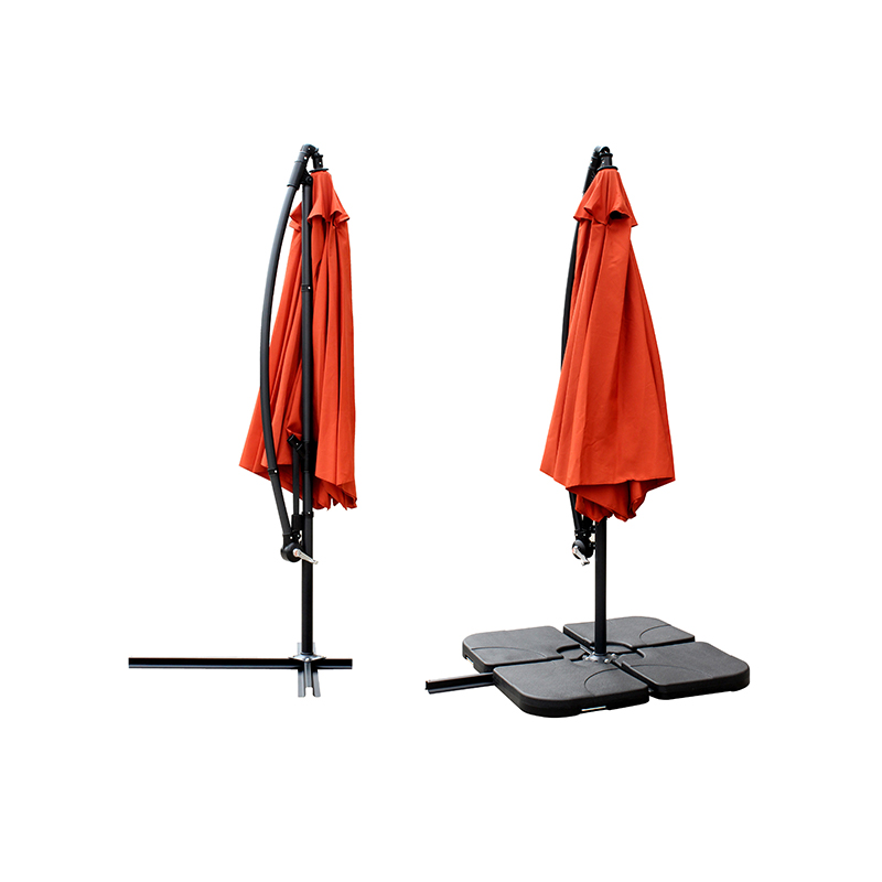 Hanging Umbrella Patio Sun Shade Offset Pasar Luaran dengan Pangkalan Salib